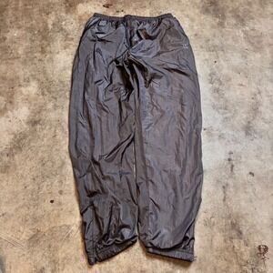 Wilson Nylon Track Pants Gray Baggy Windbreaker Parachute Y2K Size Large